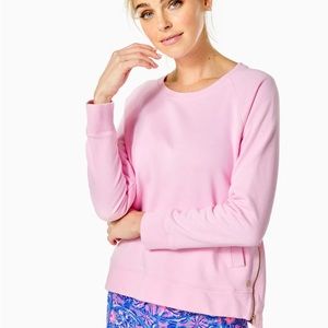 NWT Lilly Pulitzer Beach Comber Pullover in Calla Lilly Pink